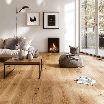 Parketlentės ME Floor Plank 150 mm Ąžuolas Nature Natural black filler