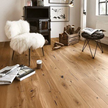 Parketlentės BOEN Gent Plank 209 mm Ąžuolas Espressivo Live Matt šukuotas 14 mm