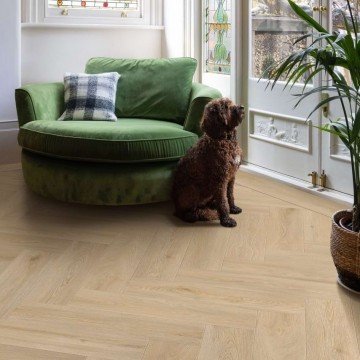 Vinilinės grindys Moduleo Roots Herringbone Galtymore Oak 86339Y
