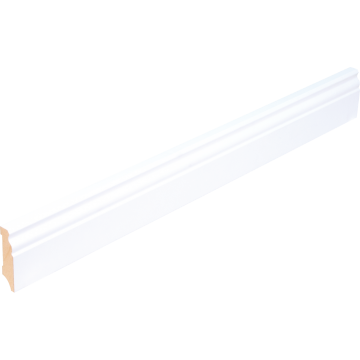 MDF Grindjuostė, white lakas, Old German Prof., 18x70x2400mm